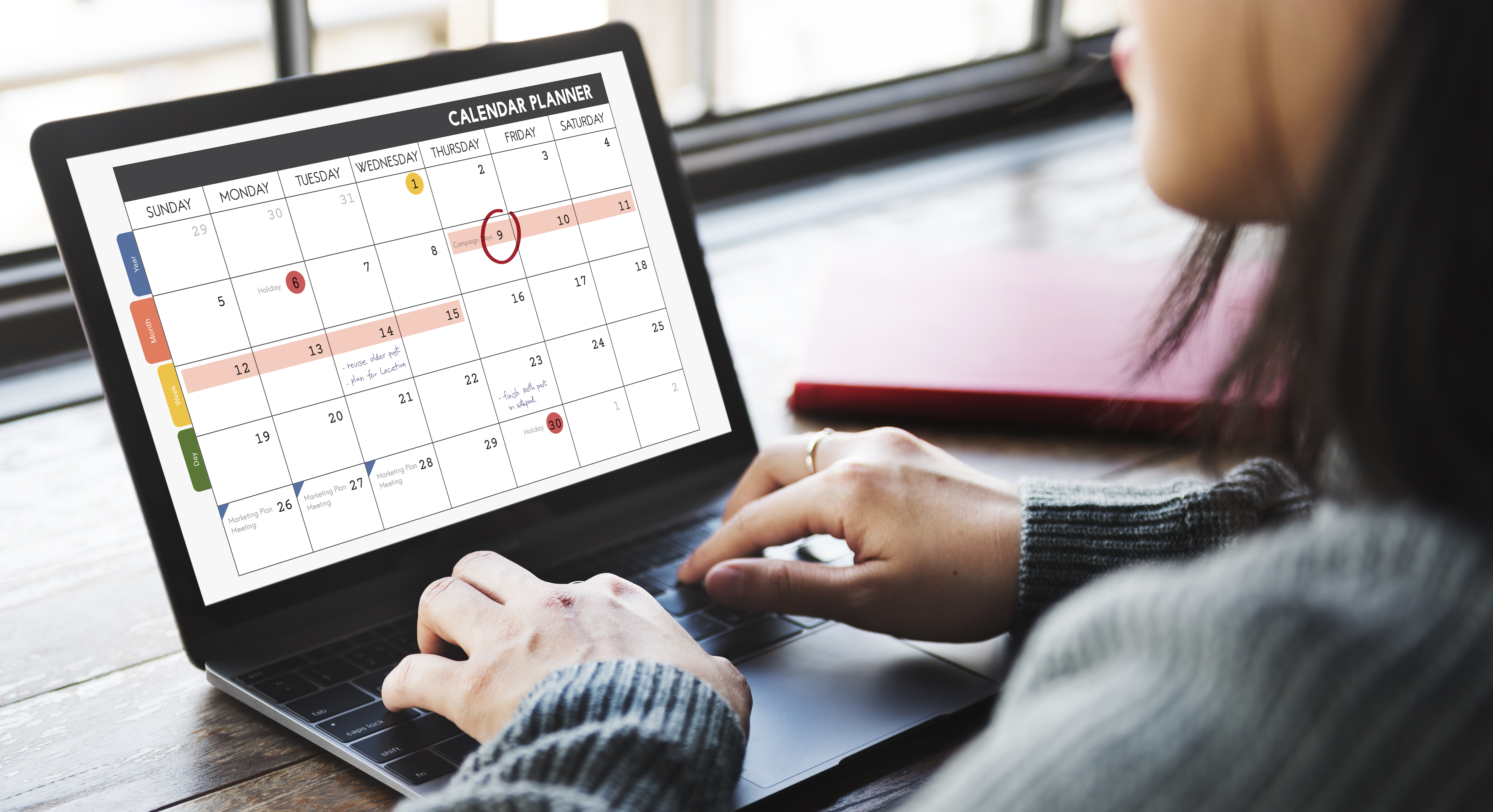 use an online calendar for your gig diary